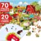 QUOKKA Search and Find Puzzles for Kids Ages 4-6 - Riddle Kids Puzzles 6-8 Years Old - 70 Unique Pcs - 20 Illustrated Guessing Cards - Engaging Children Themes - Farm Puzzle Gift for Toddlers 3-5
